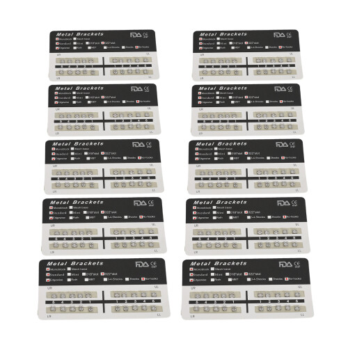 200Stk Zahnspangen-Monoblock 022er Slot
