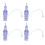4pcs Microneedling Needles Short Blue Cartridge 1