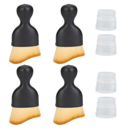 4PCS Body Makeup Brush Curved Soft Bristles Self Tanner