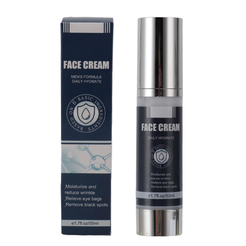 Crema Viso Uomo 50ml Idratante Antirughe Borse Macchie