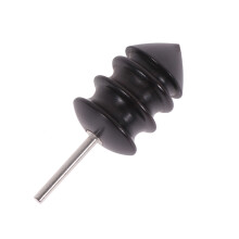 Ebenhouten lederen polijststift set, , maat L, zwart