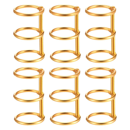 6 Pcs Praktiska Bindningsringar Lösa Häfte Spiraler 2