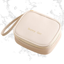 Period Bag PU Leather Menstrual Bag Compact Zip Discreet Tampon Holder Napkin Storage Women And Teens Travel Organiser