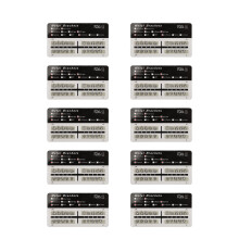 200x Dental Brackets Highly Polished Metal Teeth Black White