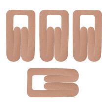 (Skin Color) 4PCS Sports Kinesiology Tape Water Resistant Pre Cut Elastic