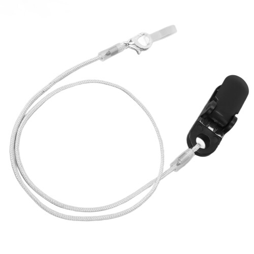 (Monaural) 2x Hörgerät Clip Halterung Lanyard gegen Verlust 1
