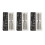 200x Dental Brackets Highly Polished Metal Teeth Black White 4
