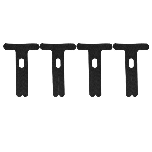 (Black) 4pcs Waterproof Breathable Elbow Support Tape Black