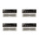 200x Dental Brackets Highly Polished Metal Teeth Black White 3