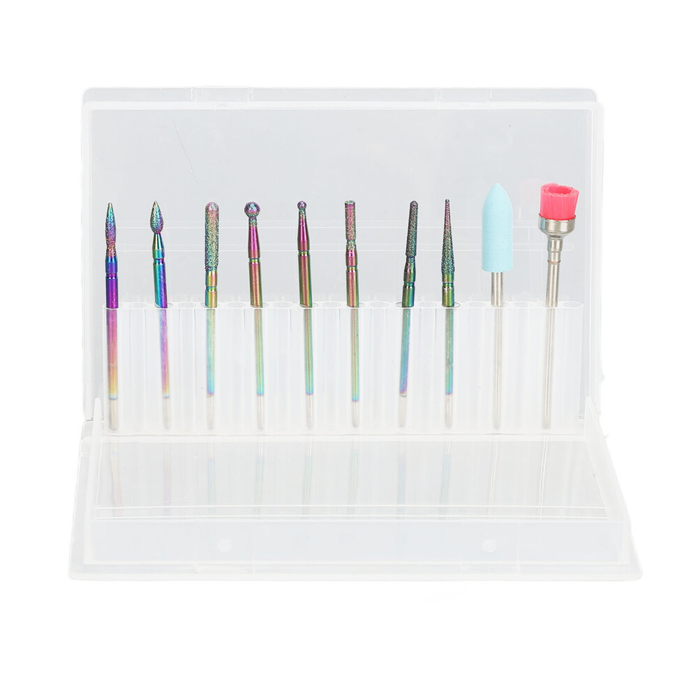 10Pcs Tungsten Nail Drill Bits Fast Gel Removal For Drill Machines 461605370262