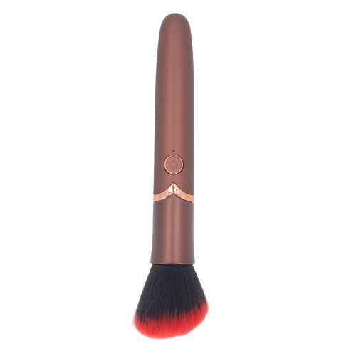 (Brown) Pennello Trucco Elettrico 10 Livelli Setole Morbide Marrone