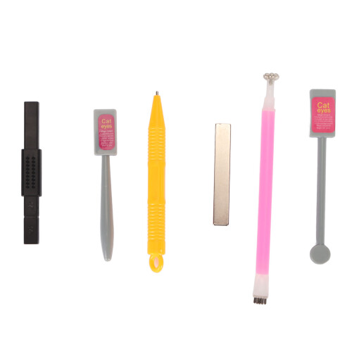 6pcs Double-Headed Nail Art Magnet Tool