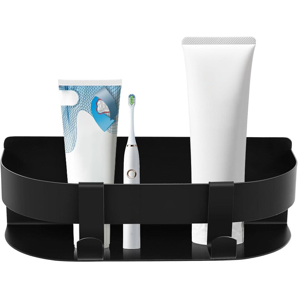 Kikidex (As Show, One Size) Bathroom Shelf - Sus304 Stainless Steel (23X7.59cm) 1Pc Black