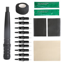 (Black) Tatoagemachine Aluminium 10 Naalden Groen