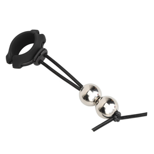 (Two Ball) Silikon-Ring Dehner Mit Edelstahlkugel Zwei Kugeln 1