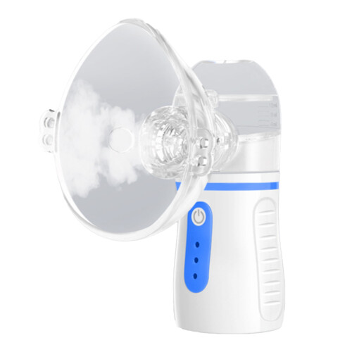 Handheld-Inhalator: 3 Stufen, leise, selbstreinigend, Mesh, Blau
