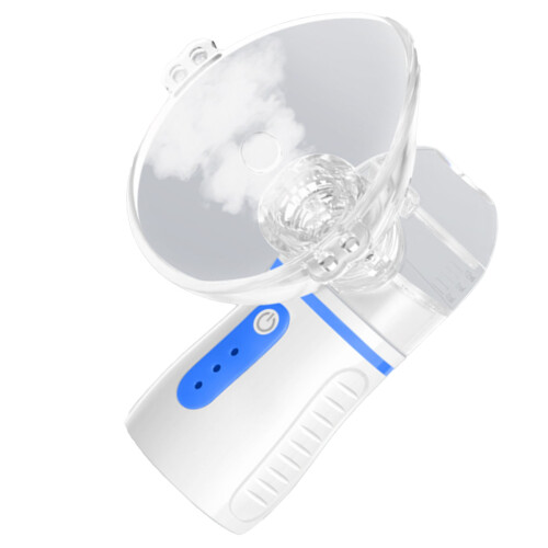 Handheld-Inhalator: 3 Stufen, leise, selbstreinigend, Mesh, Blau 1