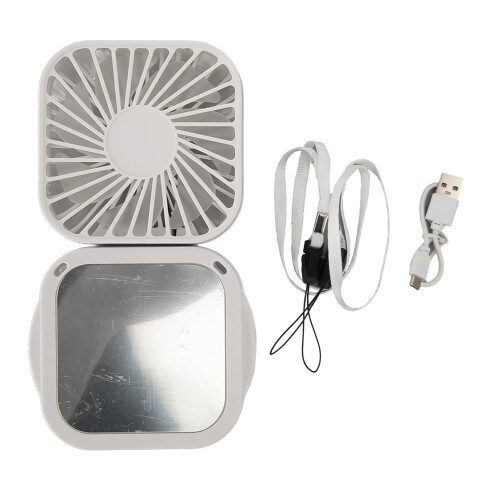 Mini-Akku-Handventilator Einstellbar Mit Spiegel