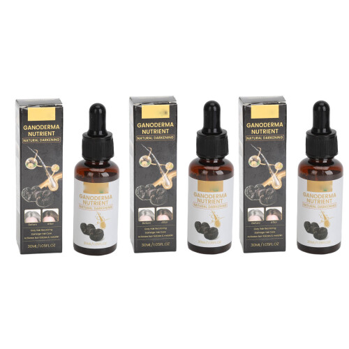30mlx3 Hair Muscle Serum Oil Black Ganoderma Treatment