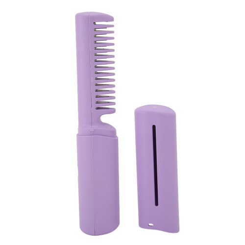 (Purple) Mini Spazzola Lisciante Wireless Viola Riscalda Rapido 1