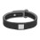 (Black) Antistatisches Armband wasserdicht Silikon weiß, einstellbar 5