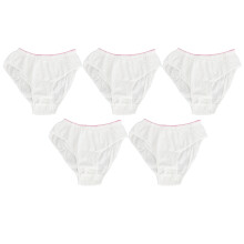 5pcs Women's Cotton Disposable Underwear