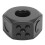 (Black) Rotating Decompression Ring 360 Degree Finger Roller White 5