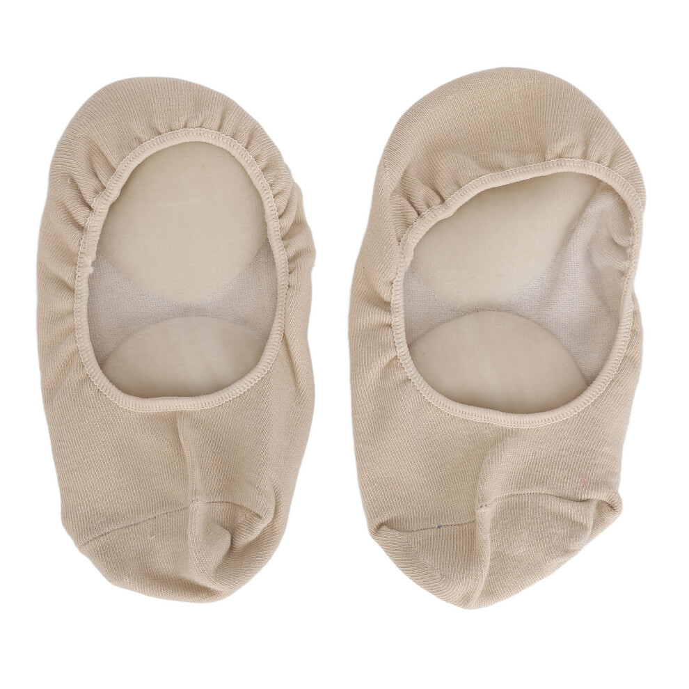 2pcs Long Silicone Moisturizing Foot Spa Socks Skin Color