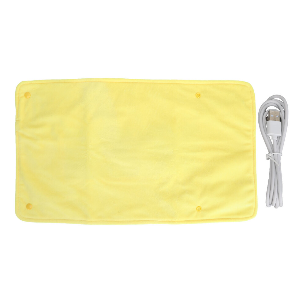 (Yellow) Electric Heating Pad USB Uniform Warmth Hand Warmer Blue