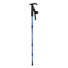 (Blue) Aluminium Teleskop Gehstock Stoßdämpfung Einstellbar Schwarz
