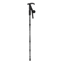 (Black) Aluminium Teleskop Gehstock Stoßdämpfung Einstellbar Schwarz