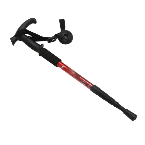 (Red) Lichtgewicht Wandelstokken Aluminium Rood 1