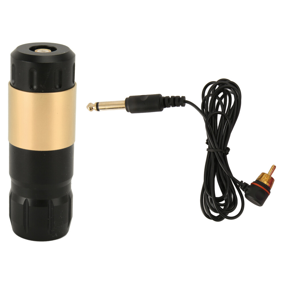 (Black Gold) RCA Tattoo Machine Mini Rotary Pen 4mm Stroke 12V 12000RPM Black Gold