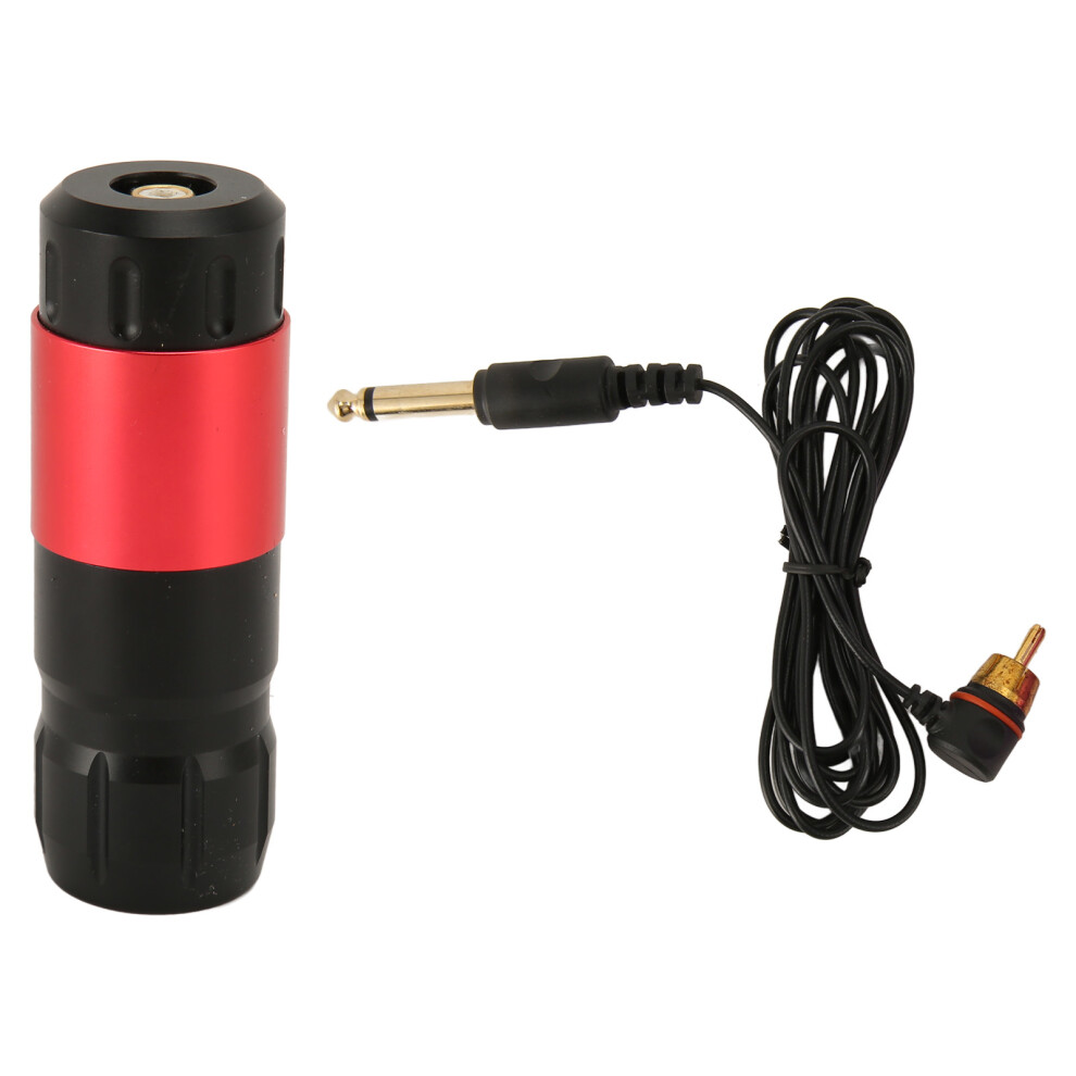 (Black Red) RCA Tattoo Machine Mini Rotary Pen 4mm Stroke 12V 12000RPM Black Gold