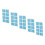 5 Sheet Grid Athletic Tape Waterproof Tension Relief Light Blue 4