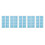 5 Sheet Grid Athletic Tape Waterproof Tension Relief Light Blue 5