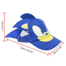 Anime Baseball Cap Verstellbar, Nylon, Blau, Für Kinder & Erwachsene