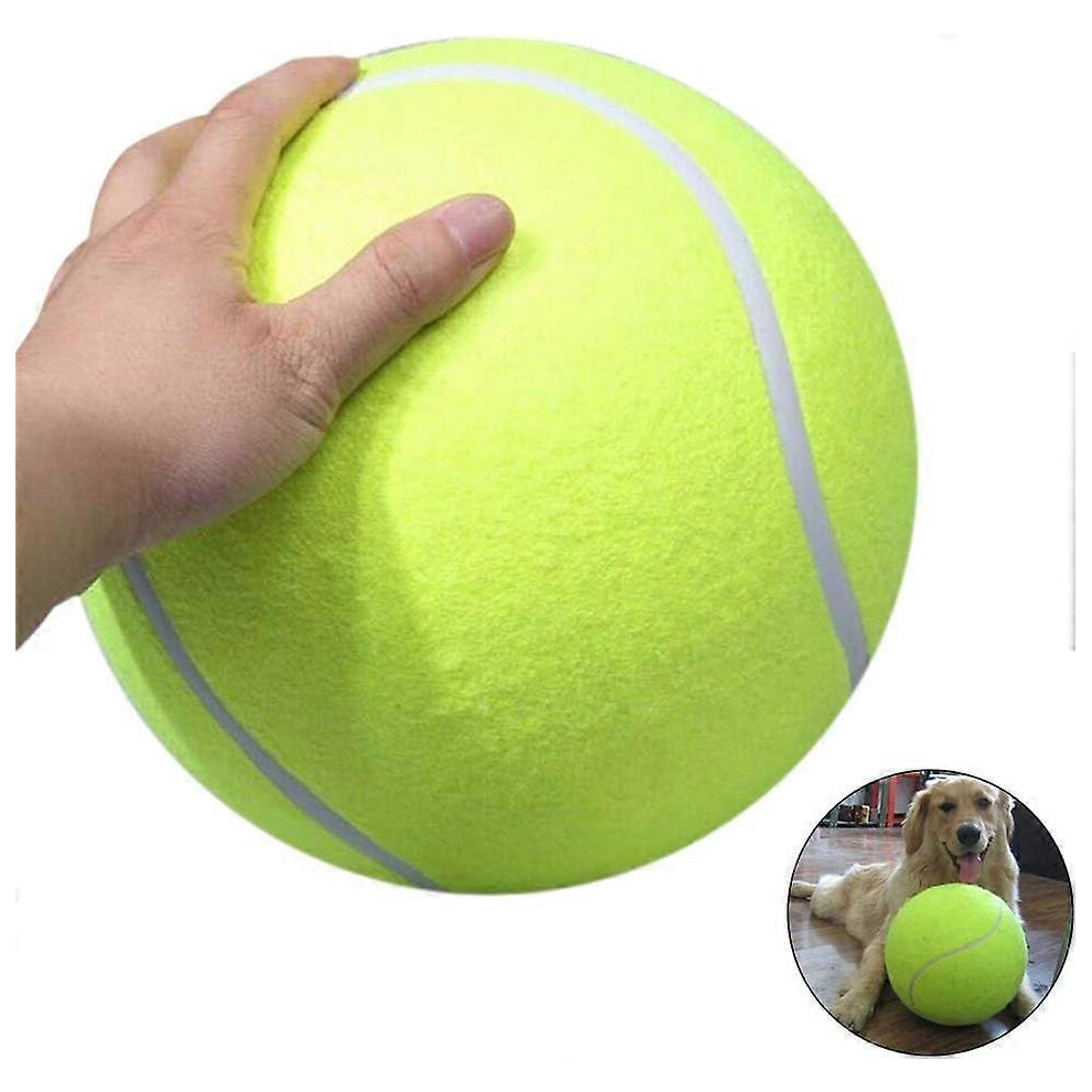 Kikidex (As Show, One Size) Dog Toy Balls Pet Tennis Dresses 24Cm Diameter Dog Pet Chew Toys Giant Tennis Ball