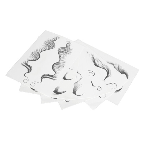 6 Stk Plukhaar Sticker Krullend Randje 1