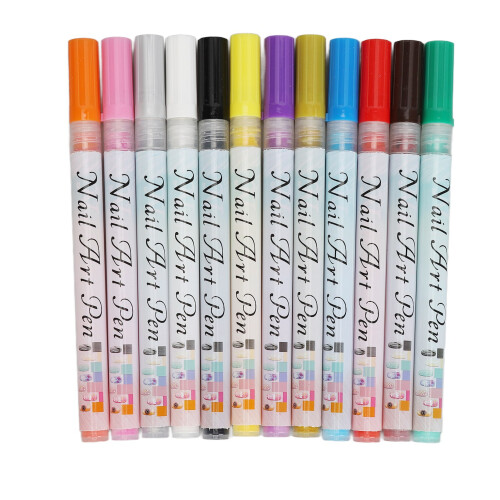 12-farbiges Nail-Art-Pen-Set 12ml 1