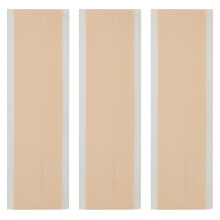 3x Selbstklebende PU-Leder Narben-Pflaster hautfarben