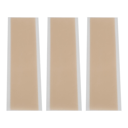 3x Selbstklebende PU-Leder Narben-Pflaster hautfarben 1