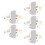 (THS004) 5pcs Washable Menstrual Pads Strong Absorption Reusable 3