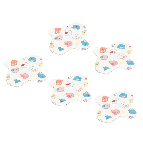 (THS004) 5pcs Washable Menstrual Pads Strong Absorption Reusable 1