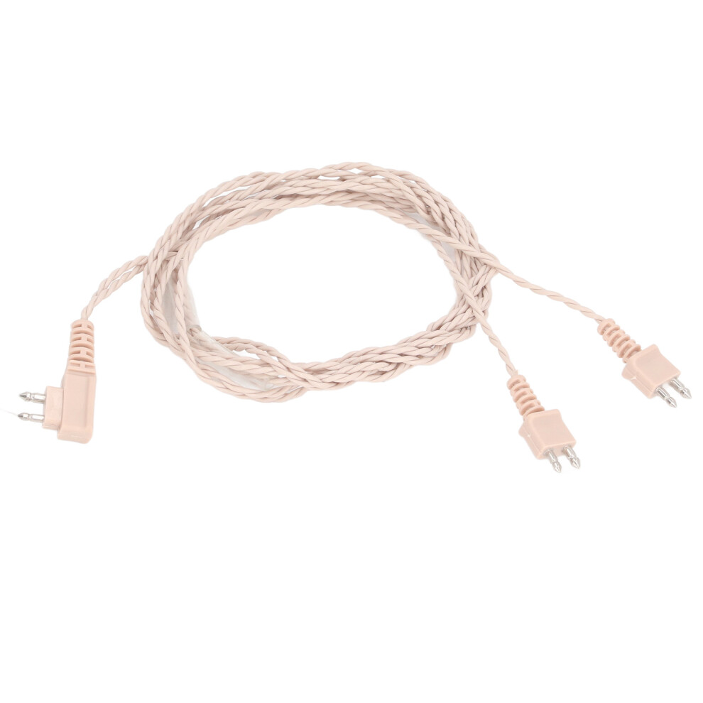 2Pcs Sound Aid 2 Pin Wire Receiver Dual Core Binaural For Siemens 461605374369