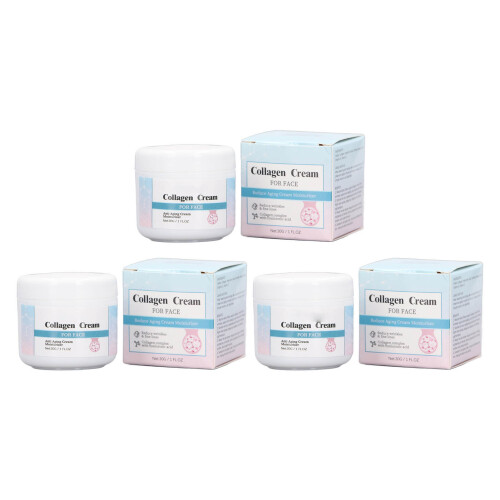 3x30g Collagen Cream Anti-Wrinkle Hydrating