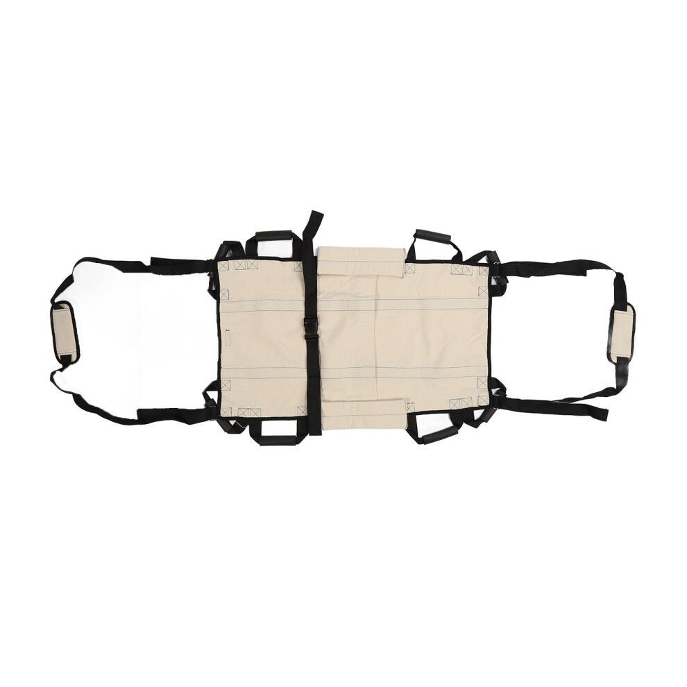 Patient Lift Stair Slide Board Wheelchair Transfer Sling 4 Handles