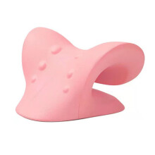 (Pink) Cervical Spine Massage Pillow Relieves Soreness Neck Shoulder Pink