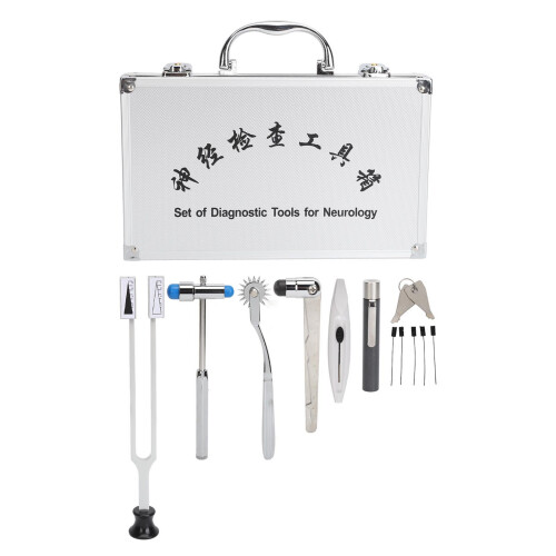 Professionelles Aluminium-Set: Licht, Stimmgabel, Reflexhammer