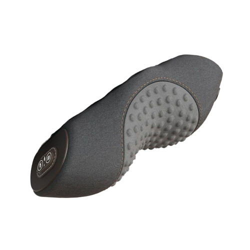 (Upgraded Vibration Hot Compression) Heated Neck Support Pillow Memory Foam Breathable Grey 1